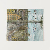 Bestemmingen | Waterverf Europese Swing Ride Wandkleed (Voorkant (horizontaal))