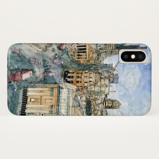 Bestemmingen | Waterverf  London Street Case-Mate iPhone Case (Achterkant (horizontaal))