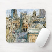 Bestemmingen | Waterverf  London Street Muismat (Met muis)