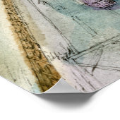 Bestemmingen | Waterverf  London Street Poster (Hoek)