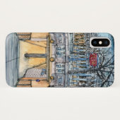 Bestemmingen | Waterverf metro-ingang Case-Mate iPhone Case (Achterkant (horizontaal))