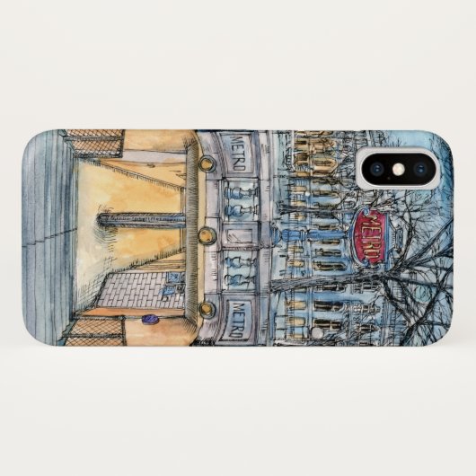 Bestemmingen | Waterverf  metro-ingang Case-Mate iPhone Case (Achterkant (horizontaal))