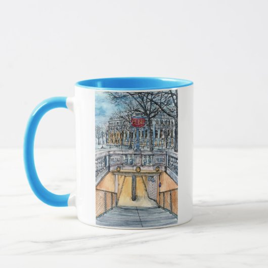 Bestemmingen | Waterverf metro-ingang Mok (Links)