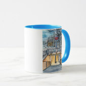 Bestemmingen | Waterverf metro-ingang Mok (Voorkant rechts)