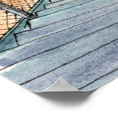 Bestemmingen | Waterverf  metro-ingang Poster (Hoek)