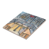 Bestemmingen | Waterverf  metro-ingang Tegeltje (Zijkant)