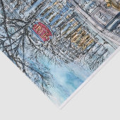 Bestemmingen | Waterverf  metro-ingang Tissuepapier (Detail)