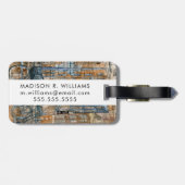 Bestemmingen | Waterverf New York City Uitzicht Bagagelabel (Achterkant horizontaal)