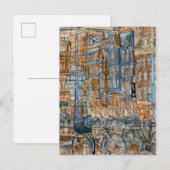 Bestemmingen | Waterverf New York City Uitzicht Briefkaart (Voorkant / Achterkant)