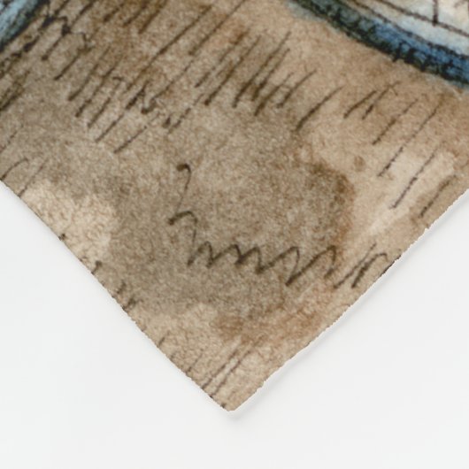 Bestemmingen | Waterverf New York City Uitzicht Fleece Deken (Hoek)