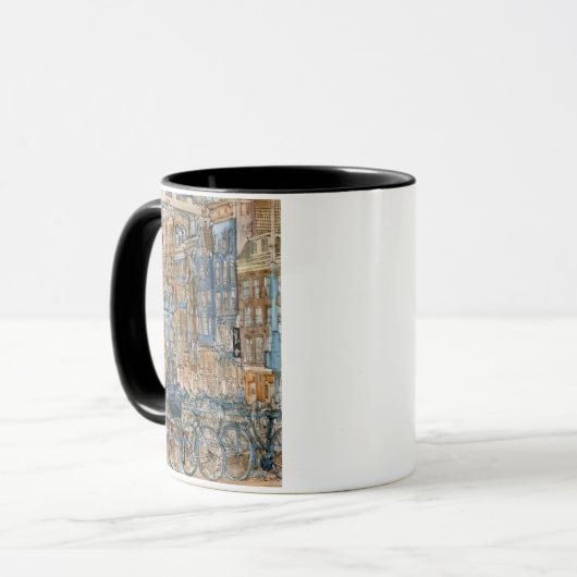 Bestemmingen | Waterverf New York City Uitzicht Mok (Voorkant links)