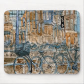 Bestemmingen | Waterverf New York City Uitzicht Muismat (Voorkant)