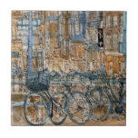 Bestemmingen | Waterverf New York City Uitzicht Tegeltje<br><div class="desc">In dit wonderbaarlijke stadscentrum van de getalenteerde Melissa Wang. Door warme en coole waterverf verven te combineren met inkt, kan Wang iets creëer dat echt adembenemend is in het hart van New York City. Kijk eens naar de hoeveelheid realistische details in appartementen, winkels en fietsen langs de rivier die het...</div>