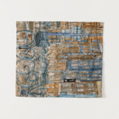 Bestemmingen | Waterverf New York City Uitzicht Wandkleed (Voorkant (horizontaal))