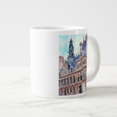 Bestemmingen | Waterverf Rustic Hotel de Ville Grote Koffiekop (Voorkant rechts)