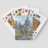 Bestemmingen | Waterverf Thames Waterfront Speelkaarten (Achterkant)