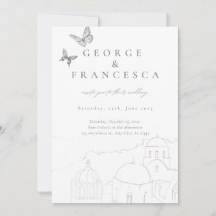 bestemmings bruiloft nodigt uit kaart