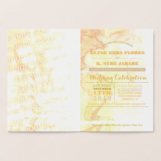 bestemmings-trouwpaspoort folie kaarten (Binnen)