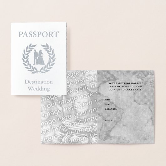 bestemmings-trouwpaspoort folie kaarten (Display)