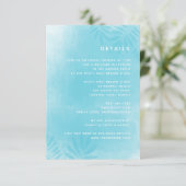 Bestemmingsbruiloft Details Kaart (Staand voorkant)