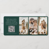 Bestemmingsbruiloft Instapkaart Vliegticket (Achterkant)