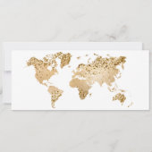 Bestemmingshuwelijk instapkaart ticket goud plan kaart (Achterkant)