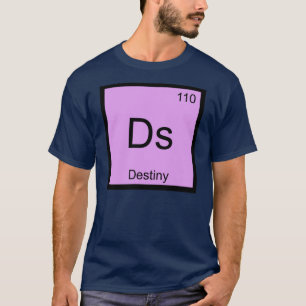 Bestemmingsnaam Chemie Element Periodiek Systeem T-shirt