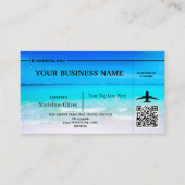 Bestemmingsoceaan voor passeeragent instappen visitekaartje (Voorkant)