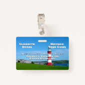 Bestemmingspanner of touroperator badge (Achterkant met clip)