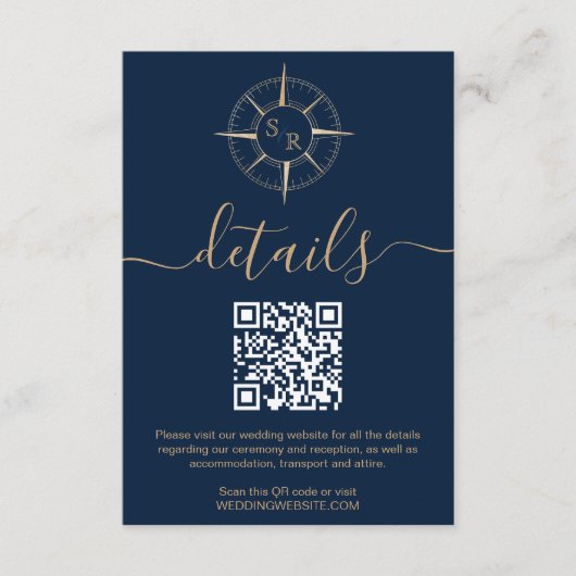 Bestemmingspaspoort Kompas QR Code Details Informatiekaartje (Voorkant)