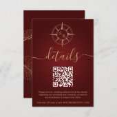 Bestemmingspaspoort Kompas QR Code Details Informatiekaartje (Voorkant / Achterkant)