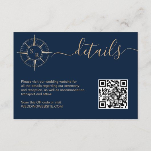 Bestemmingspaspoort Kompas QR Code Details Informatiekaartje (Voorkant)