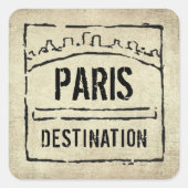 Bestemmingspaspoort Sticker (Voorkant)