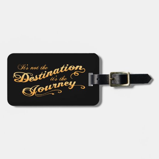 Bestemmingsreis -txt bagagelabel (Voorkant horizontaal)