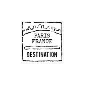 Bestemmingsstempel voor bruiloft, reispartij rubberstempel (Afrduk)