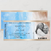 Bestemmingsweddenschap aan boord van de pas kaart (Voorkant / Achterkant)