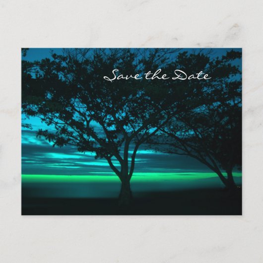 Bestemmingsweddenschap Sla de datum op Aankondigingskaart (Voorkant)