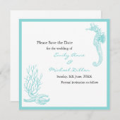 Bestemmingsweddenschap Sla de datum op Save The Date (Voorkant / Achterkant)