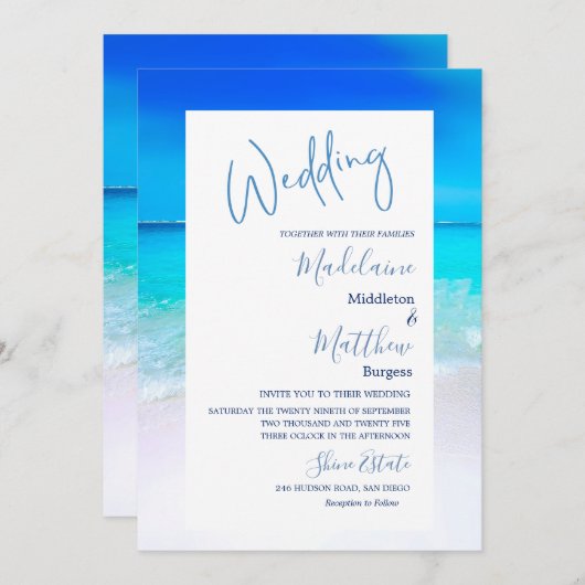 Bestemmingsweduwschap in de Oostelijke Oceaan Kaart (Voorkant / Achterkant)