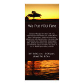 Bestemmingszonsondergang over de Kaart van het het (Achterkant)