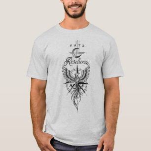 Bestendigheid tegen het Lot & Gotische Lijn Kunst  T-shirt
