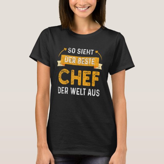 Bester Chef Boss Manager T-shirt (Voorkant)
