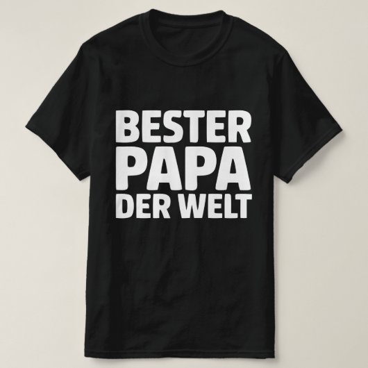 Bester Papa der Welt T-shirt (Design voorkant)