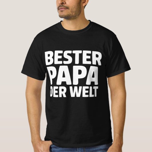 Bester Papa der Welt T-shirt (Voorkant)
