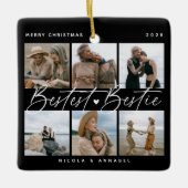 'Bestest Bestie' Friends Keepomwille Photo Collage Keramisch Ornament (Voorkant)