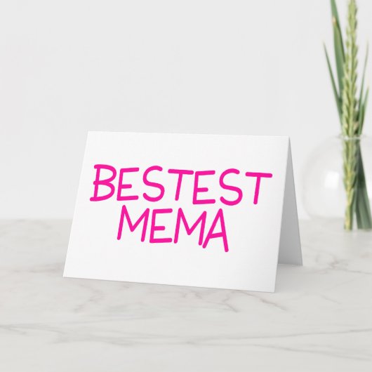 Bestest Mema Kaart (Voorkant)