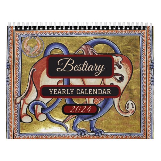 Bestiary Russisch 13e-eeuws kunst Collectie Kalender (Hoes)