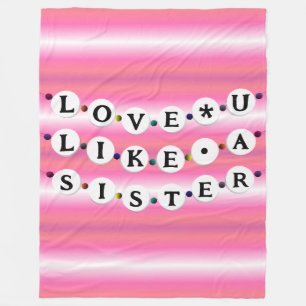 Bestie Armband - Vriendschapsontwerp (18 kralen) Fleece Deken