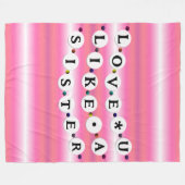 Bestie Armband - Vriendschapsontwerp (18 kralen) Fleece Deken (Voorkant (Horizontaal))