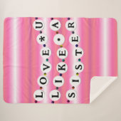 Bestie Armband - Vriendschapsontwerp (18 kralen) Sherpa Deken (Voorkant (horizontaal))